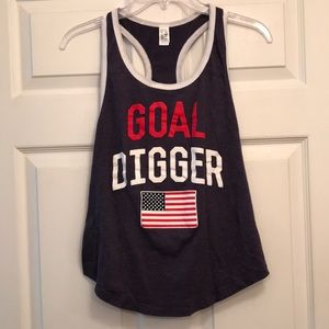 Corner shop goal digger tank top